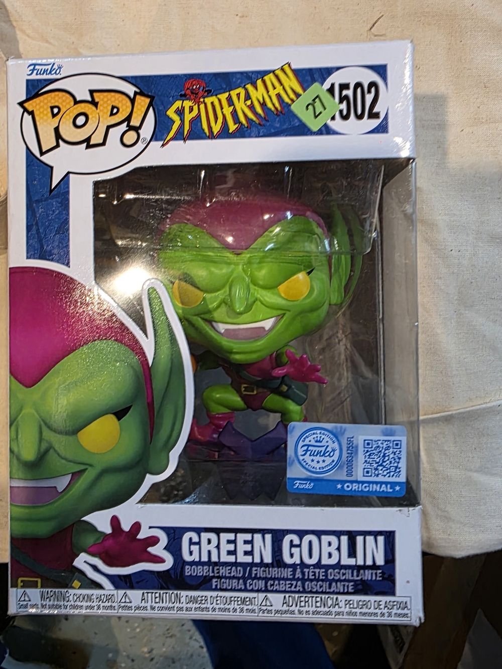 Funko Pop! Spider-Man Green Goblin Vinyl Figure — Green, Purple, Yellow Accents